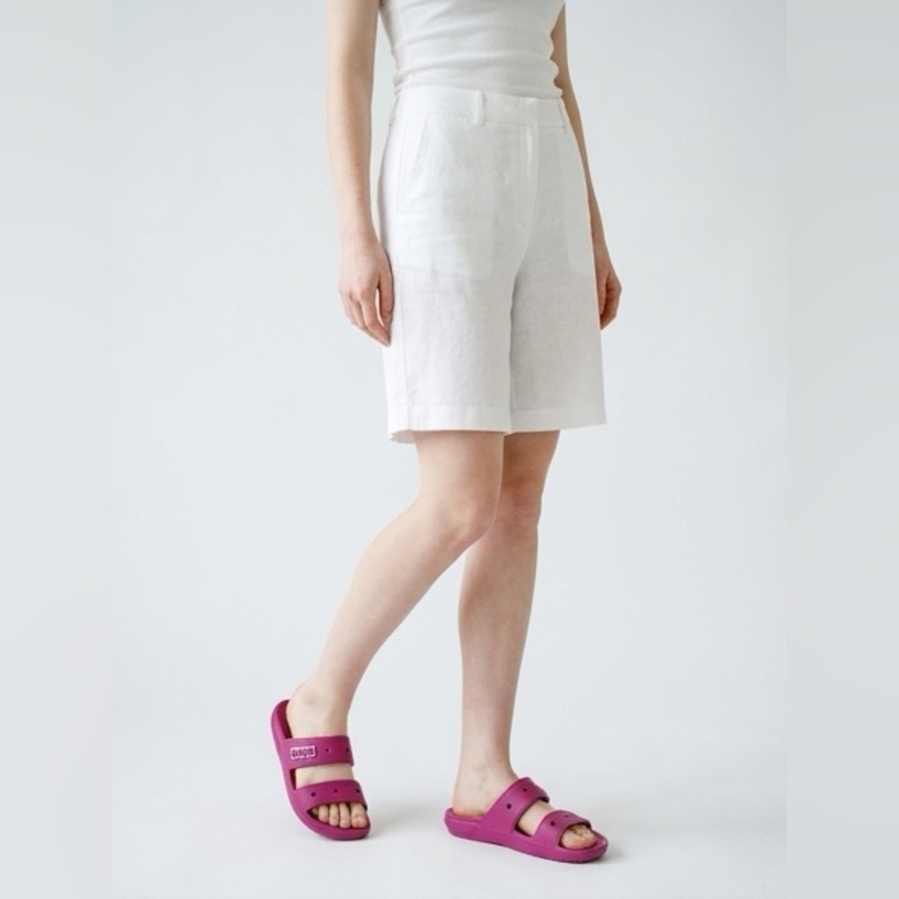 Bundle of 3 Comfortable Slide Sandals in Pink, Magenta, and White - Picture 8 of 10